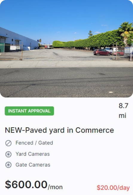 NEW-Paved yard in Commerce
